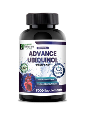 Advance Ubiquinol Kaneka QH 60 Softgels @ 100mg Reduced Form of CoQ10 Powerful Results