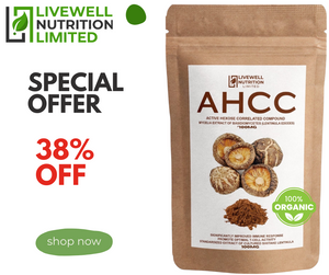 AHCC Active Hexose Potent Correlated Compound, Food Supplement Derived from Shitake Mushroom, Enhance Immune Function 1 Packet @ 100g