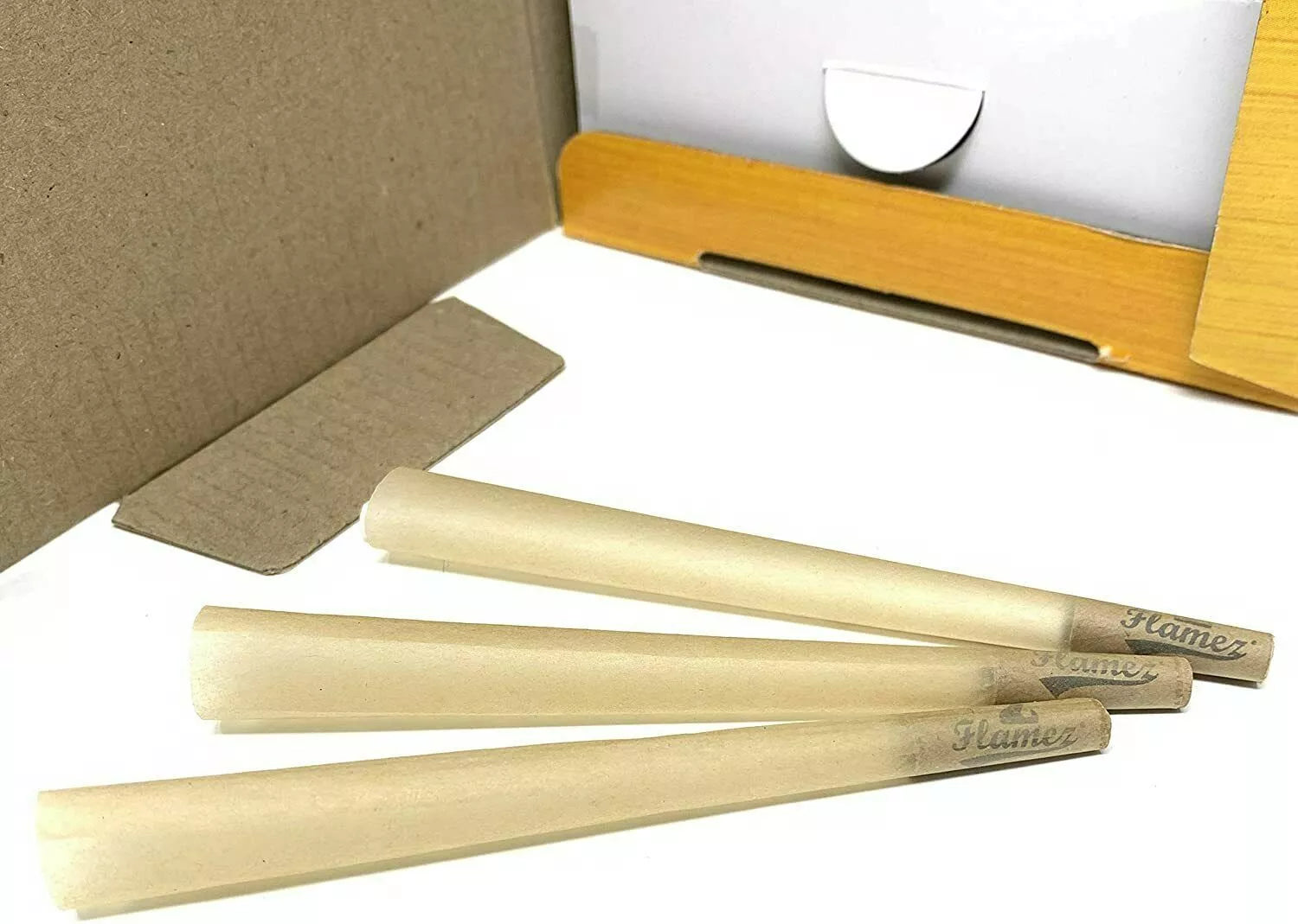 Organic Spanish hemp Cone Unbleached Pre-Rolled Cones - Medium King Size 1000 pcs