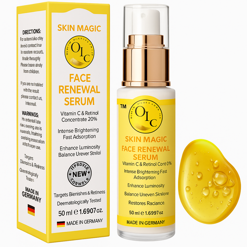 X3 Triple Pack Anti-aging Moisturising Face Cream, Face Wash, Vitamin C Serum, & Toner Brightening & Skin Renewal Formula