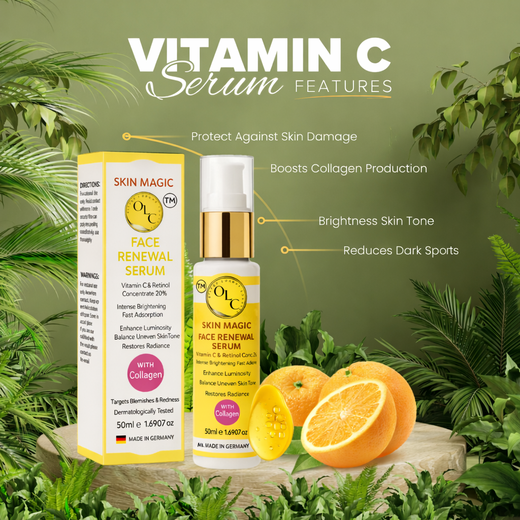 Collagen Face Serum With Lightening & Brightening with Vitamin C & Kojic Acid For Even Skin Tone