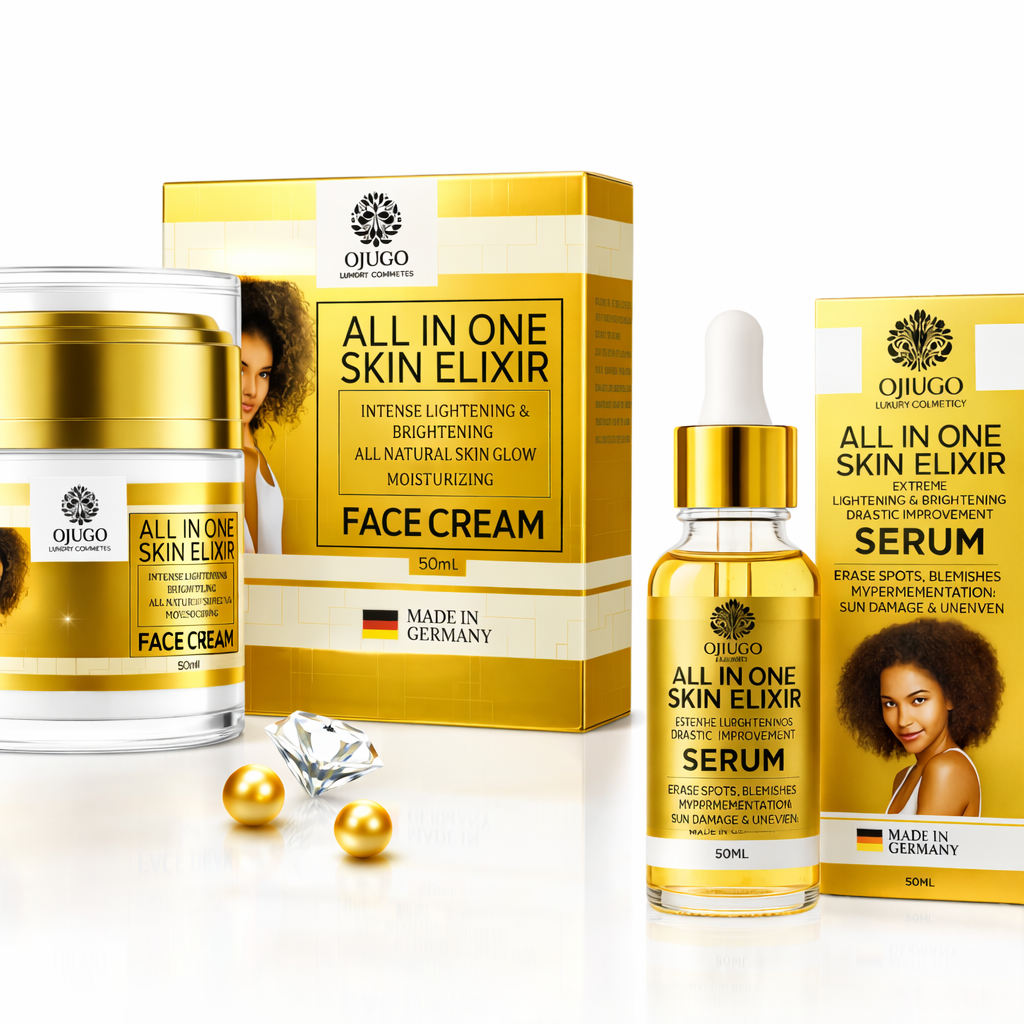 Moisturizing Face Cream & Face Serum Set: Brightening & Lightening Power Duo for Optimal Results