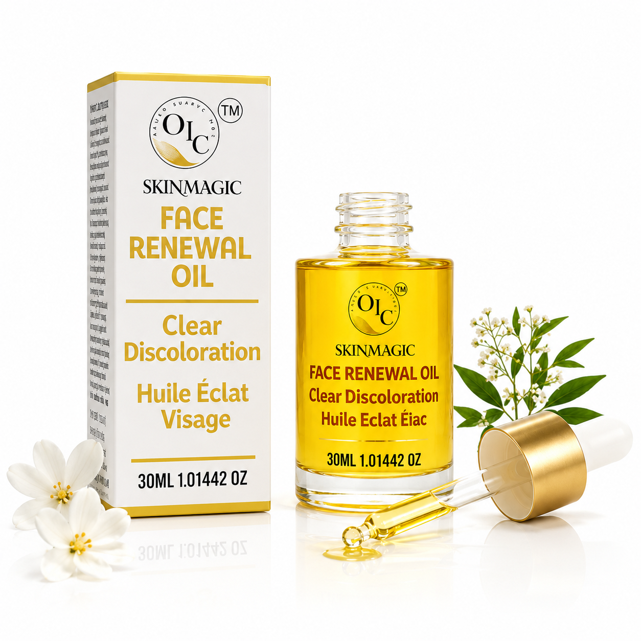 Skin Magic Face Renewal Oil – 30ml: Elevate Your Skincare Routine with Intense Hydration, Brightening Benefits, and Revitalising Ingredients for a Radiant Glow