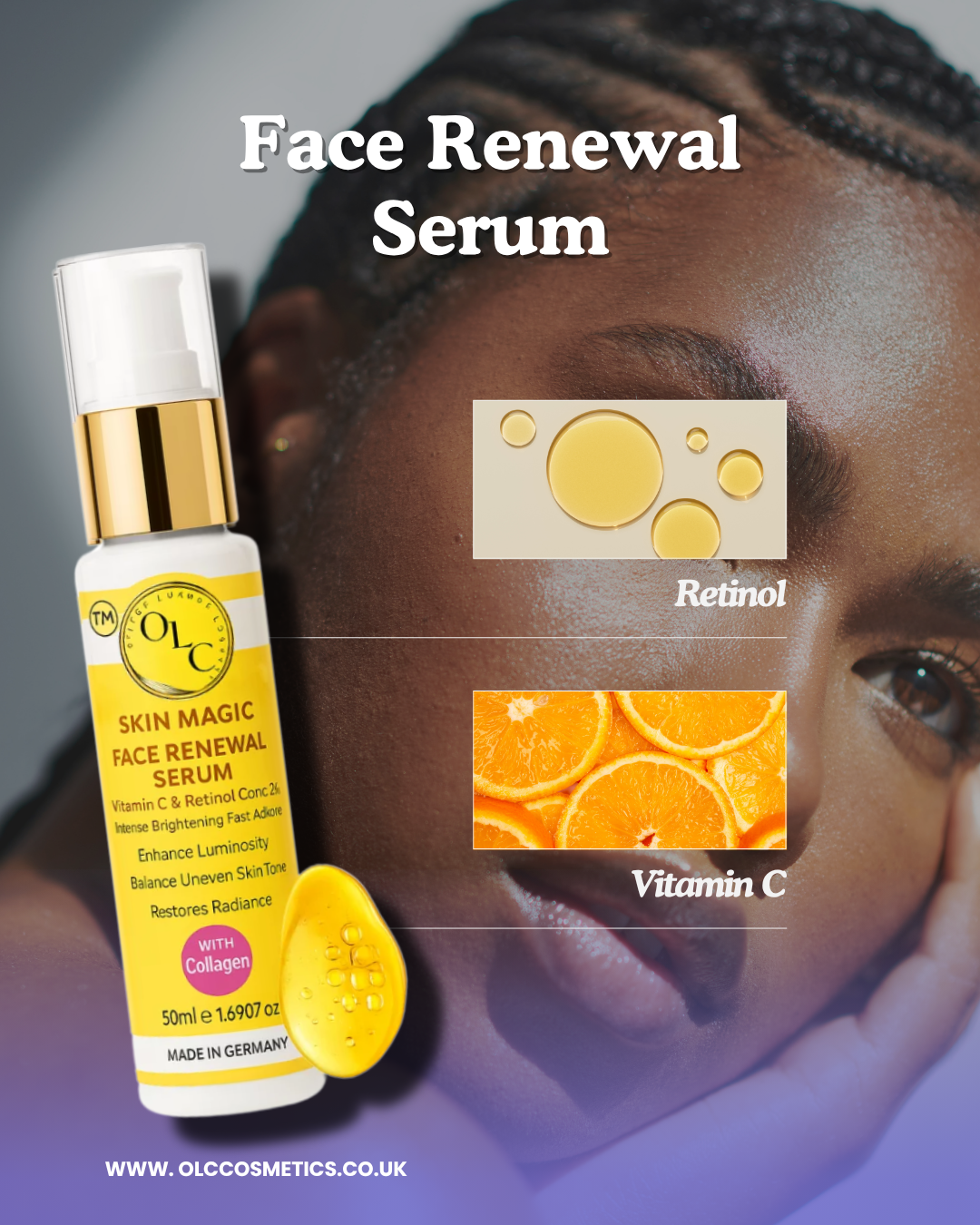Collagen Face Serum With Lightening & Brightening with Vitamin C & Kojic Acid For Even Skin Tone