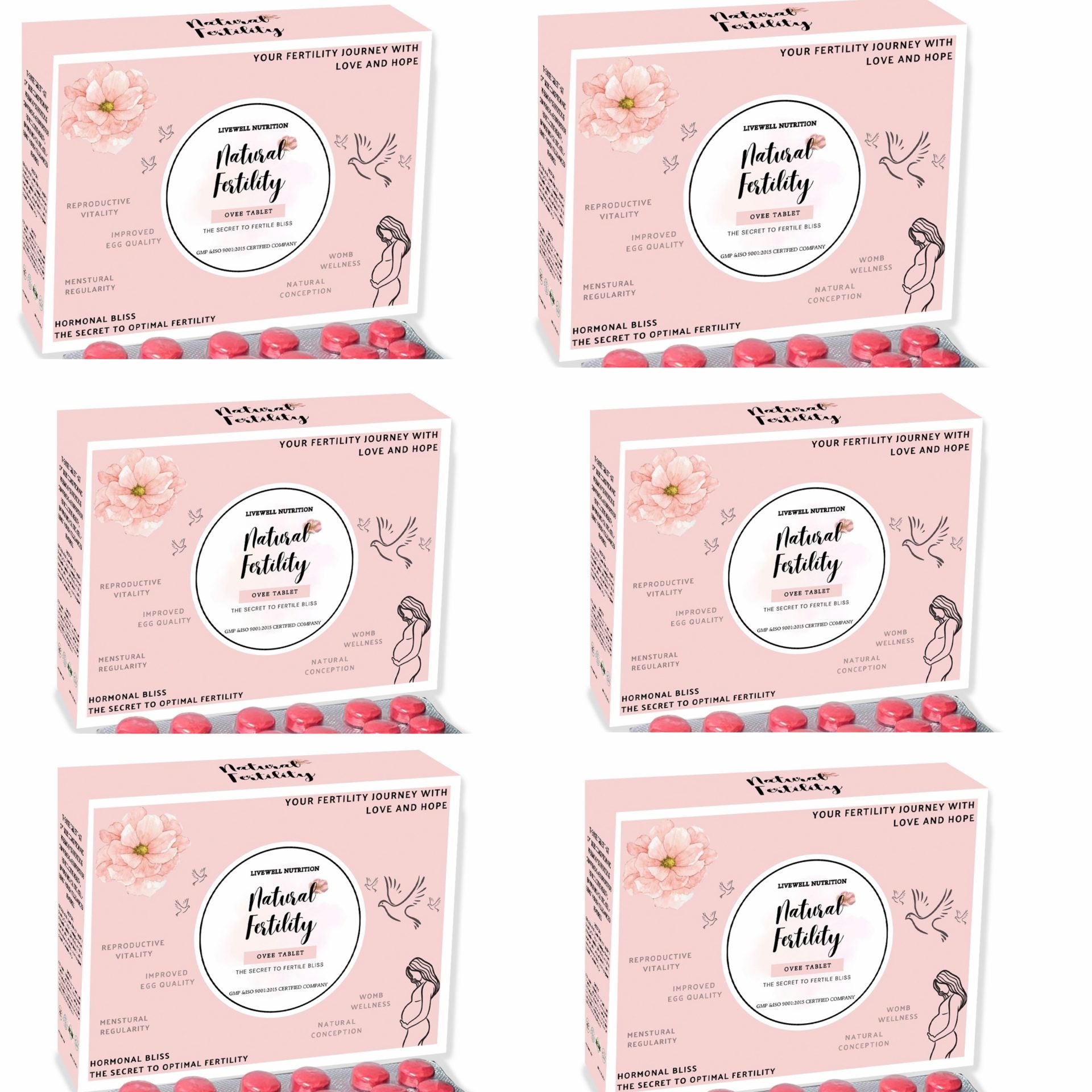 Natural Fertility with 150 Ovee Tablets. Formulated To Improve Fertility