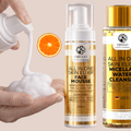 X2  Mousse  Face Wash & Toner Micellar Water Cleanser & Skin Renewal Formula