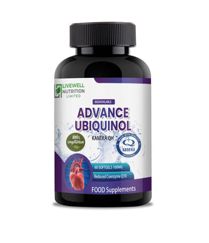 Vegetarian Advance Ubiquinol Kaneka QH 60 Softgels@100mg Reduced Form of CoQ10- Powerful