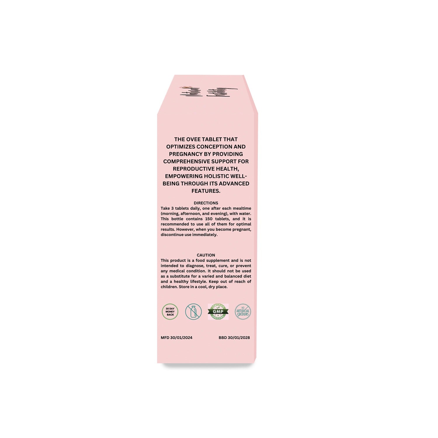 Ovee Natural Fertility Supplement 150 Tablets. Formulated To Improve Fertility
